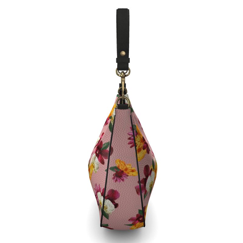 'Orquídea' Curved Hobo Bag