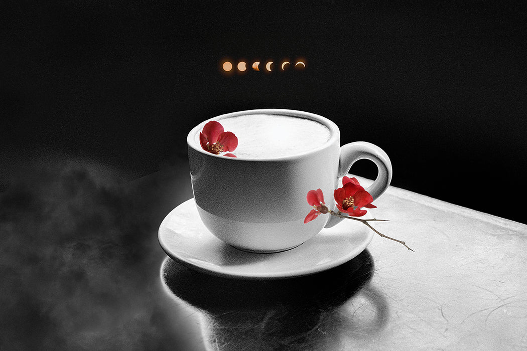 'Coffeeclipse Phase 2' Framed Print