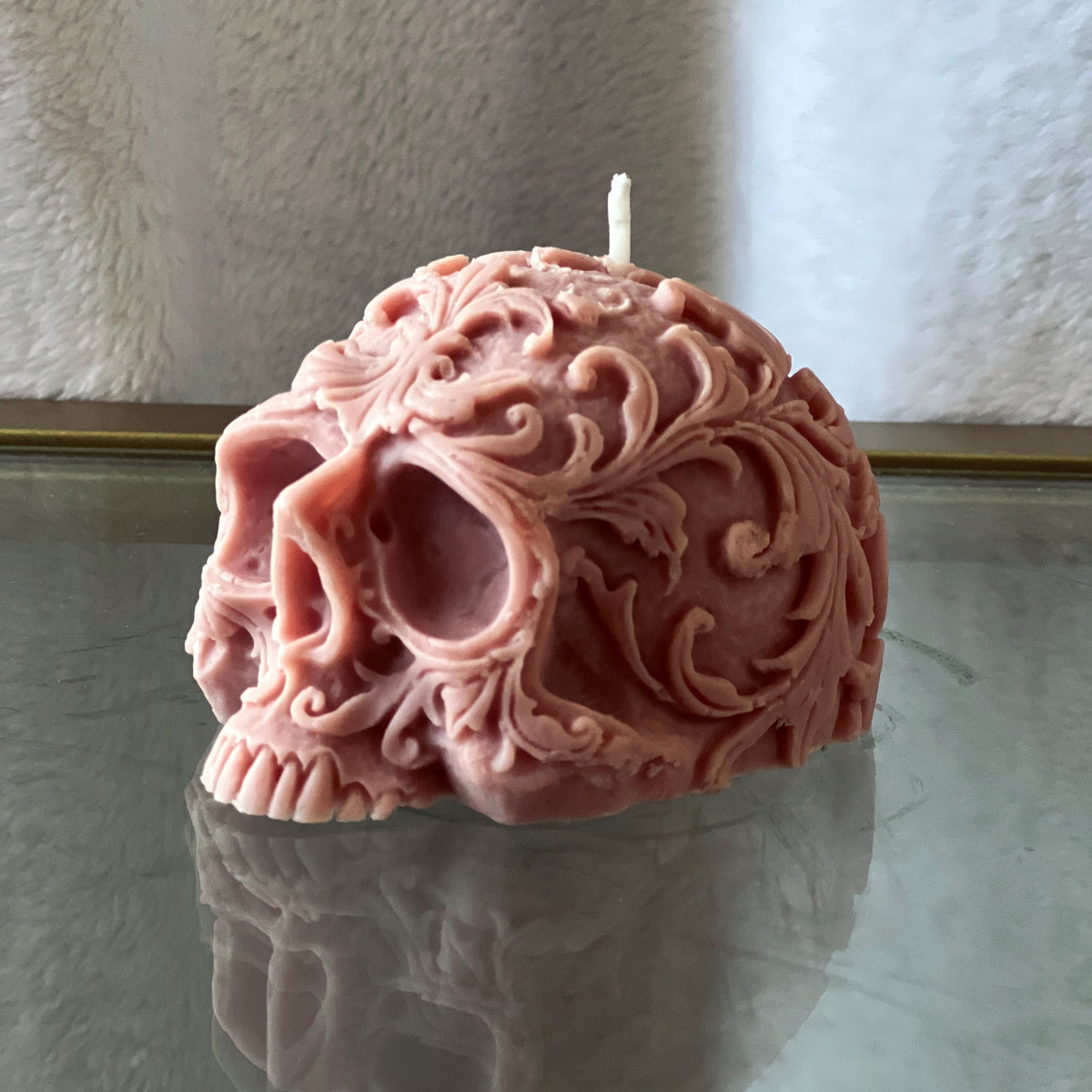 Ornate Skull Candle – Cinnamon Moniqúe, LLC