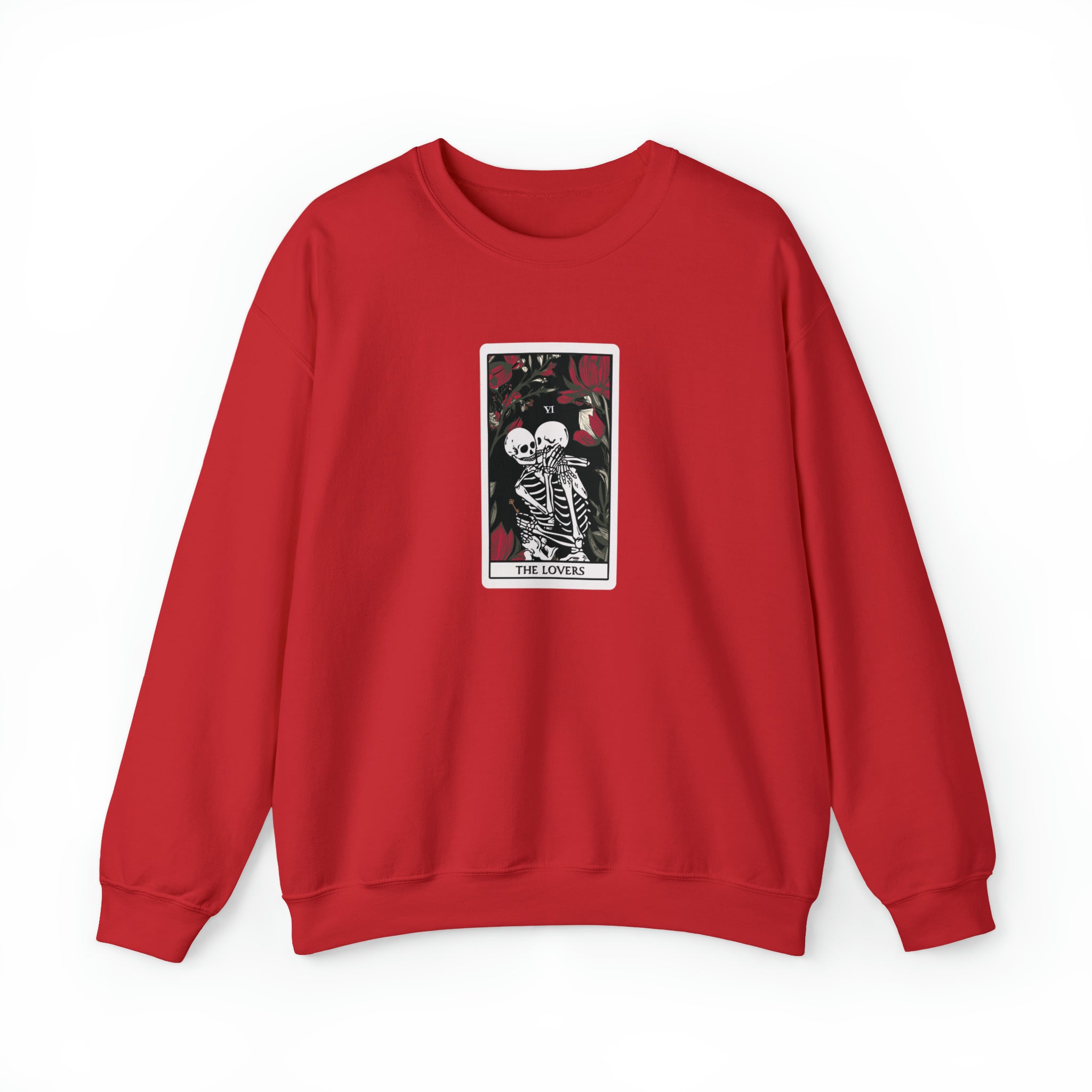 The Lovers Undead VI Tarot Card Skeleton Sweatshirt