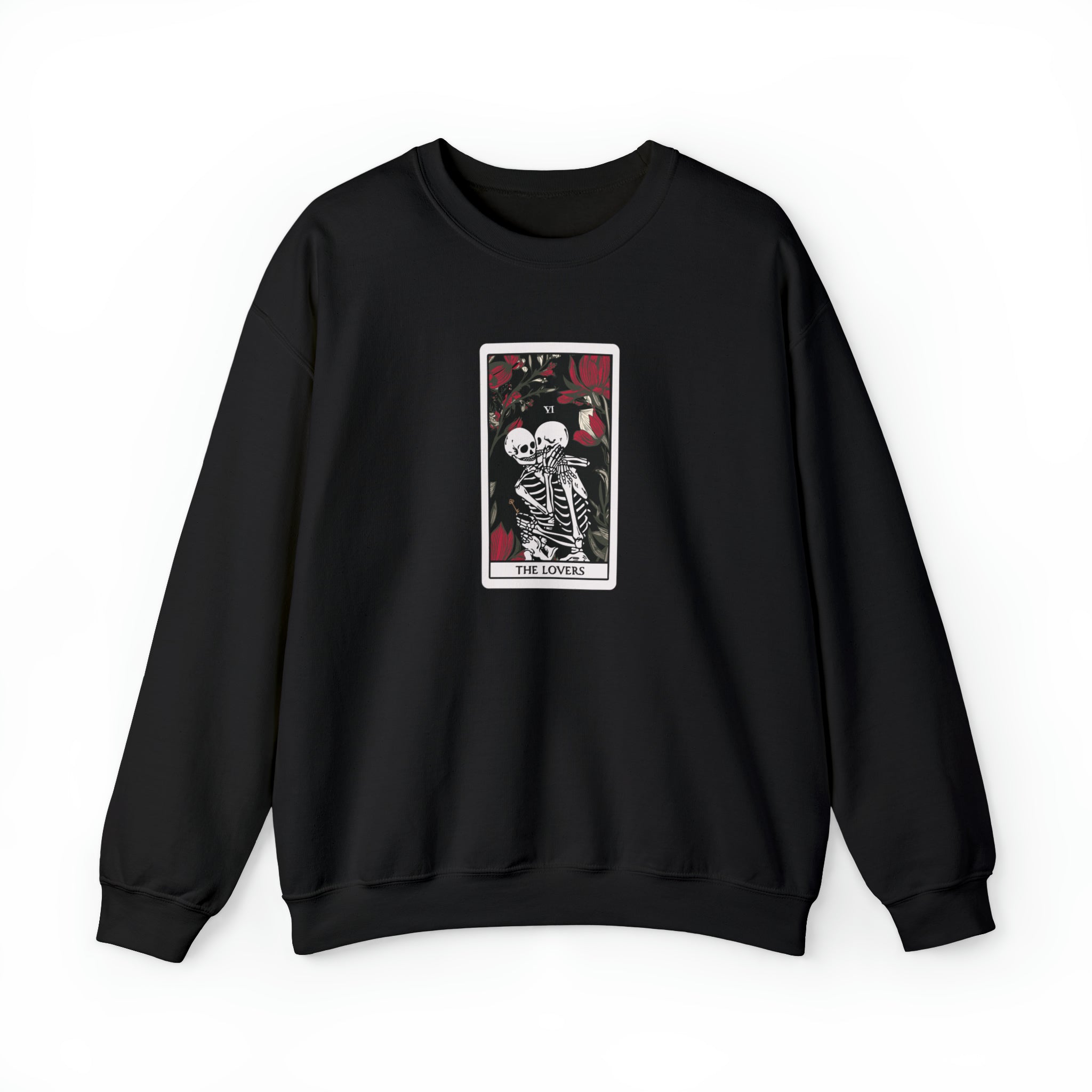 The Lovers Undead VI Tarot Card Skeleton Sweatshirt