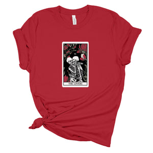 The Lovers Undead VI Tarot Card Skeleton Tee