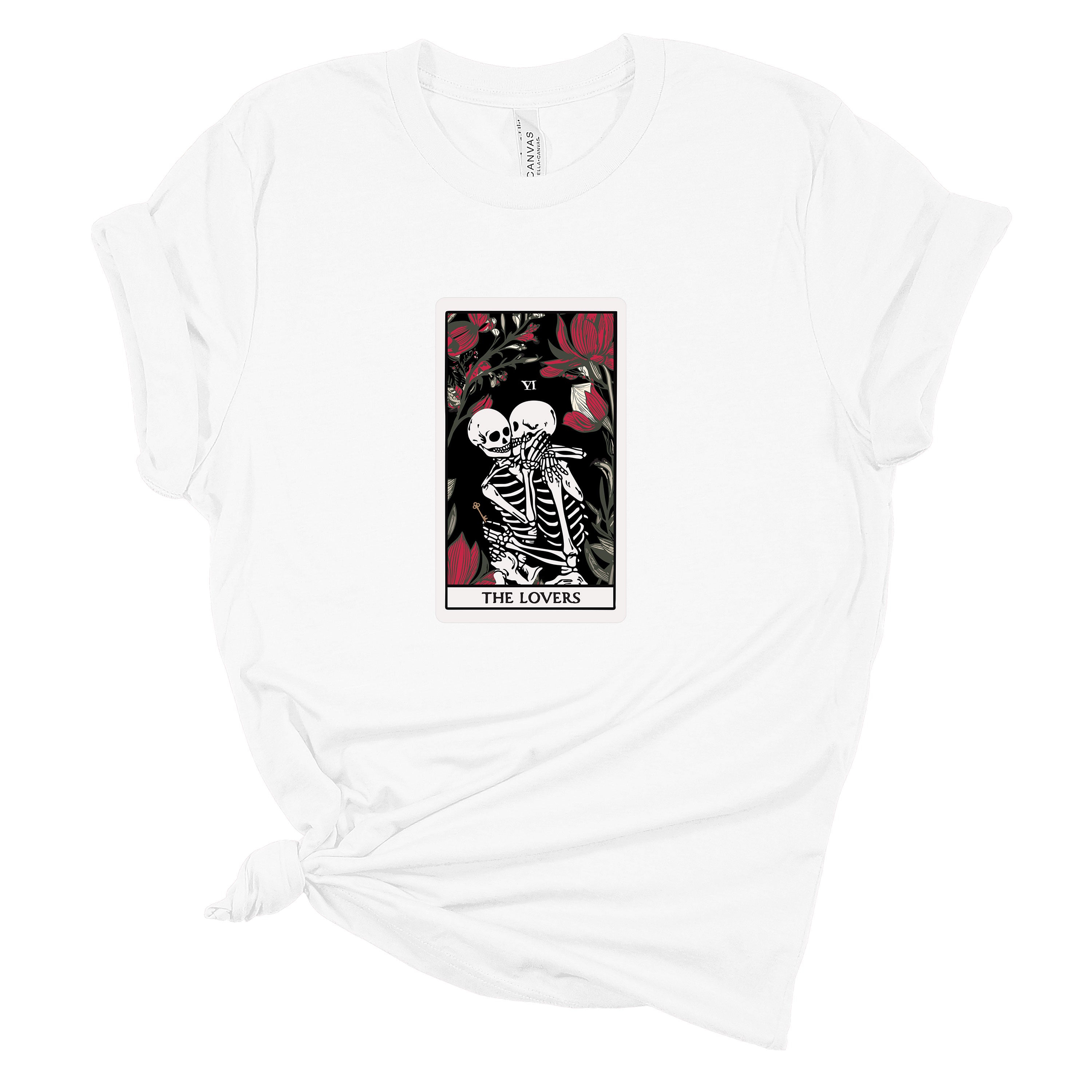 The Lovers Undead VI Tarot Card Skeleton Tee