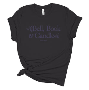 Hallmark-Inspired Good Witch Bell Book & Candle Shop Smokey Purple Logo Tee