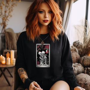 The Lovers Undead VI Tarot Card Skeleton Sweatshirt