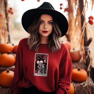 The Lovers Undead VI Tarot Card Skeleton Sweatshirt