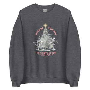 Rockin Around The Christmas Tree Dancing Skeletons Vintage Sweatshirt