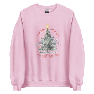 Rockin Around The Christmas Tree Dancing Skeletons Vintage Sweatshirt