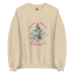 Rockin Around The Christmas Tree Dancing Skeletons Vintage Sweatshirt