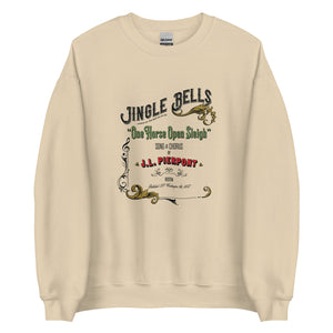 Vintage J. L. Pierpont Jingle Bells Christmas Carol Flyer Sweatshirt