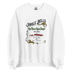 Vintage J. L. Pierpont Jingle Bells Christmas Carol Flyer Sweatshirt