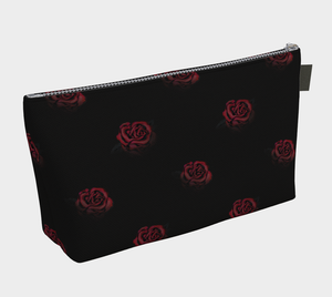 'Deep Rose' Canvas Makeup Bag