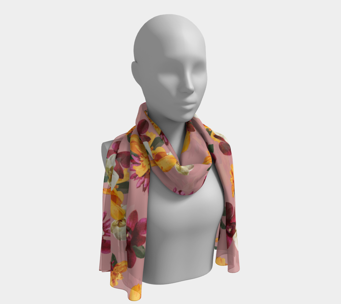 'Orquídea' Long Scarf