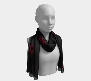 'Deep Rose' Long Scarf