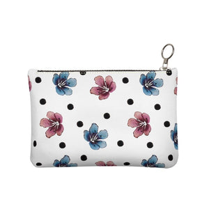 'Flora Dot' Leather Clutch