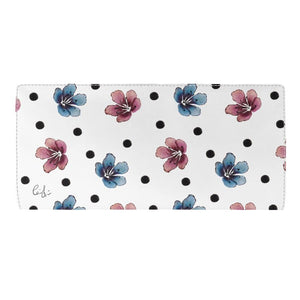 'Flora Dot' Leather Travel Wallet