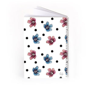 'Flora Dot' Spiral Notebook