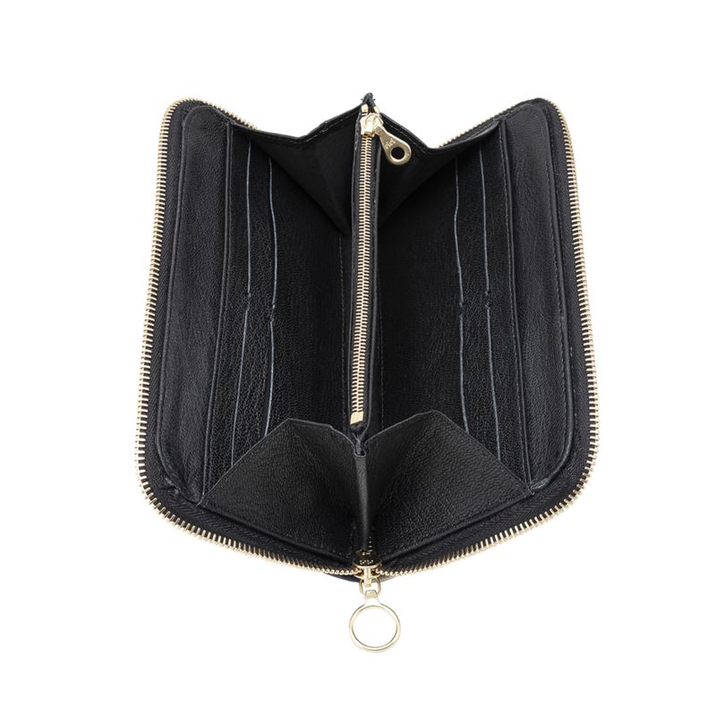 'Deep Rose' Leather Zip Purse