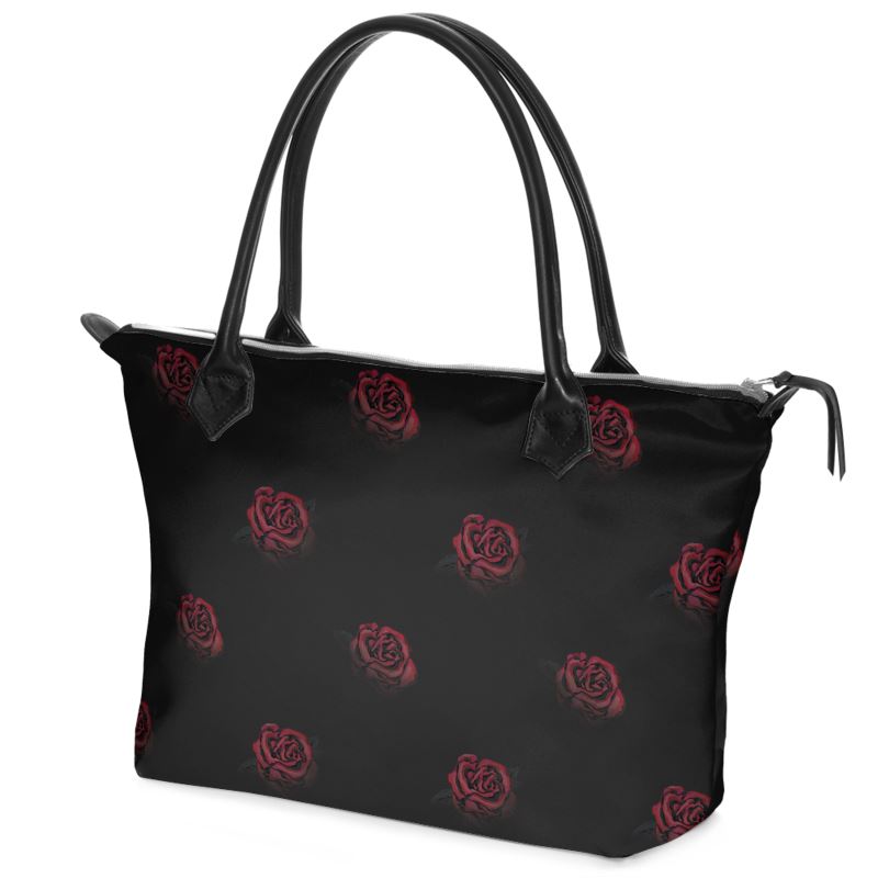 'Deep Rose' Zip-Top Tote