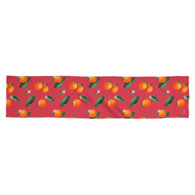 'Midsummer Orange' Silk Scarf
