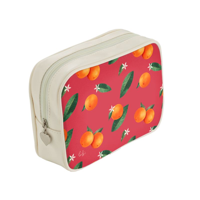 'Midsummer Orange' Makeup Bag
