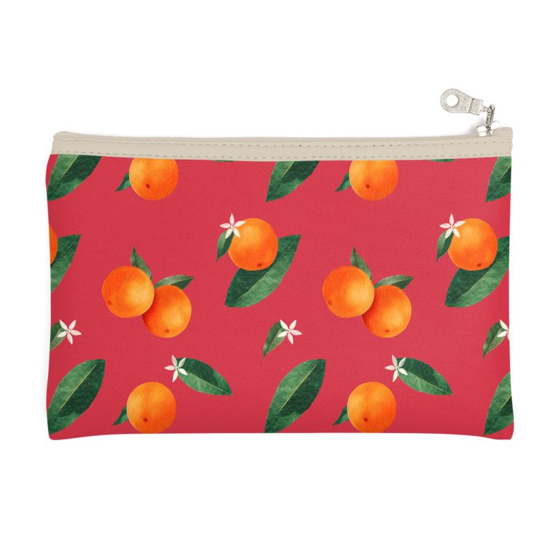 'Midsummer Orange' Fabric Pouch