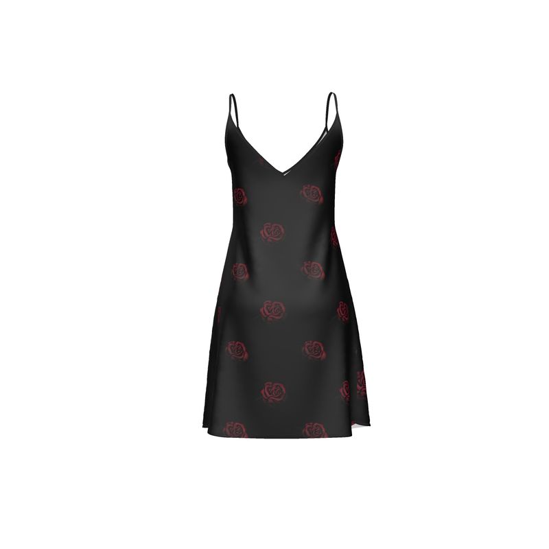 'Deep Rose' Slip Dress