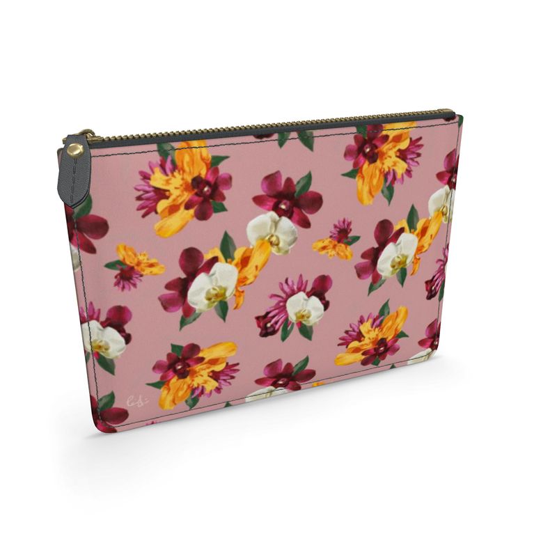 'Orquídea' Leather Pouch