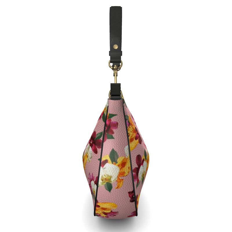 'Orquídea' Curved Hobo Bag