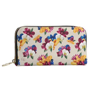 'Orquídea II' Zip Top Wallet