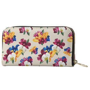 'Orquídea II' Zip Top Wallet