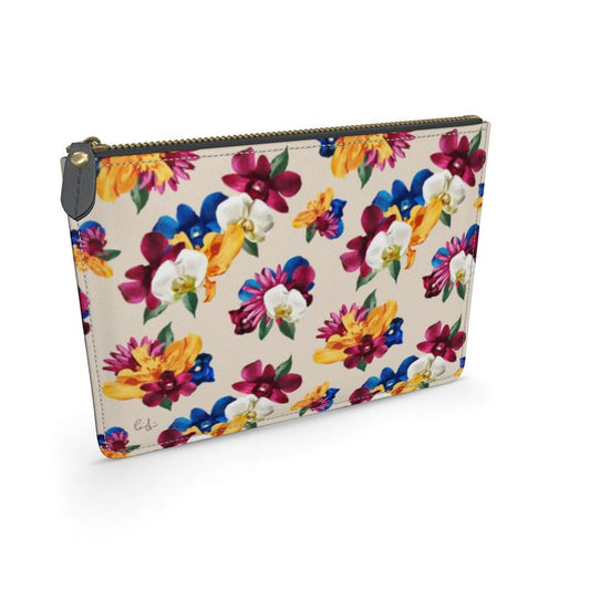 'Orquídea II' Leather Pouch
