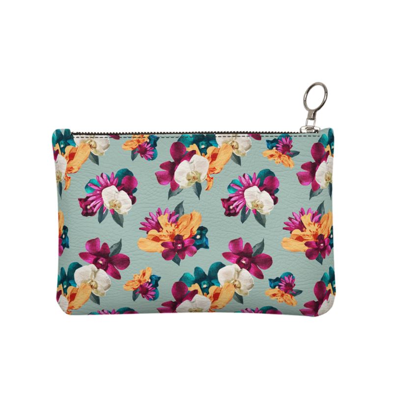 'Orquídea III' Leather Clutch