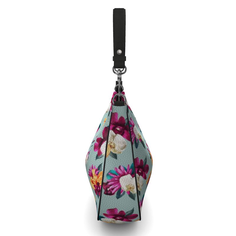 'Orquídea III' Curved Hobo Bag