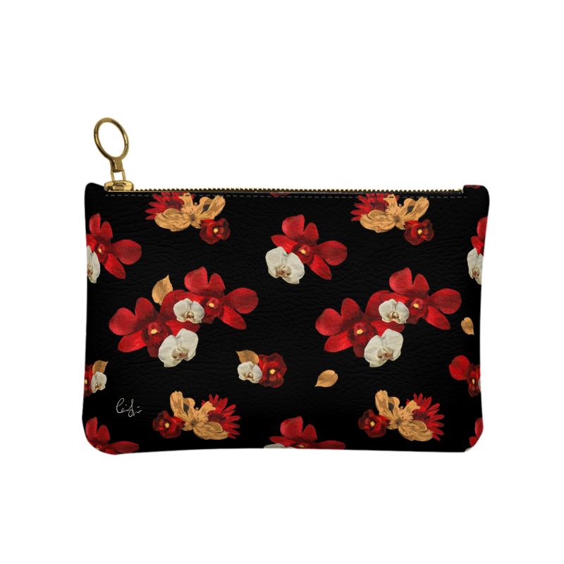 'Orquídea IV' Leather Clutch