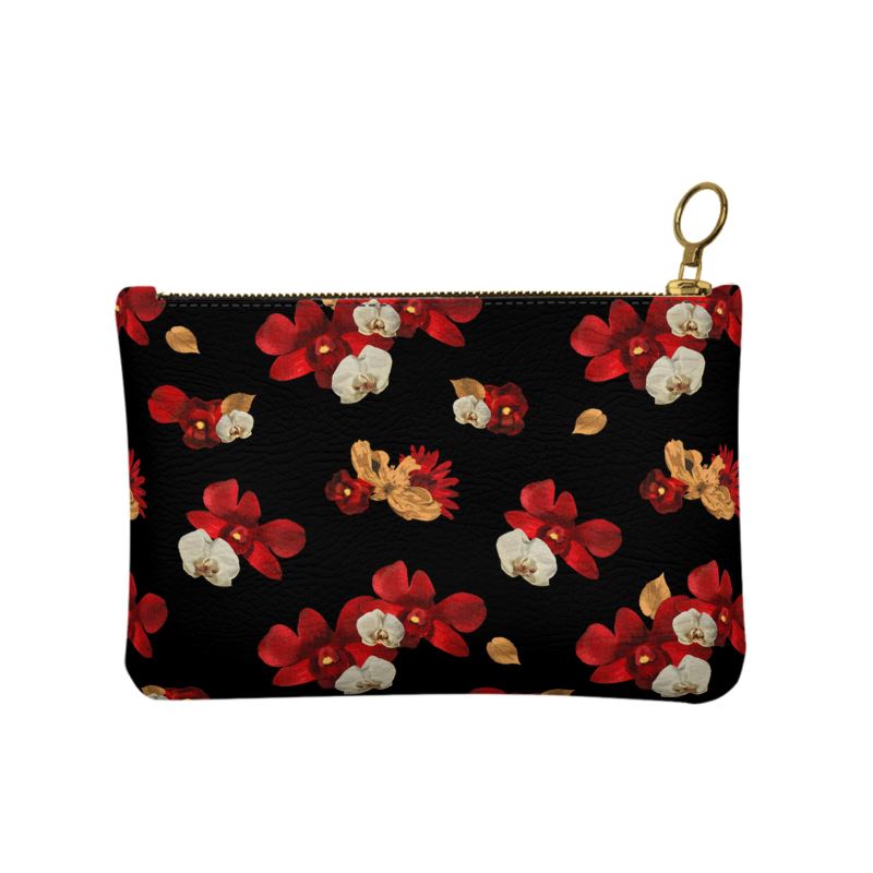 'Orquídea IV' Leather Clutch