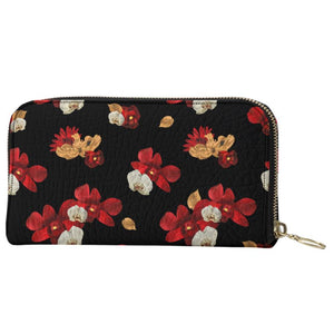 'Orquídea IV' Zip Top Wallet