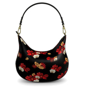 'Orquídea IV' Curved Hobo Bag