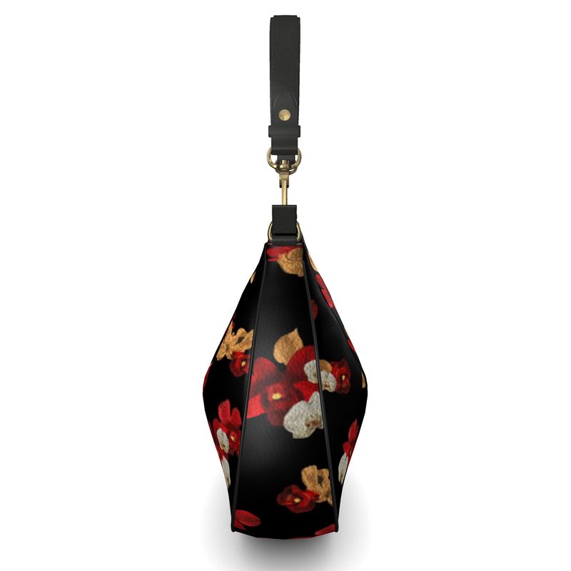 'Orquídea IV' Curved Hobo Bag