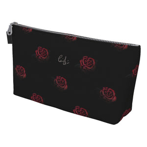 'Deep Rose' Canvas Makeup Bag