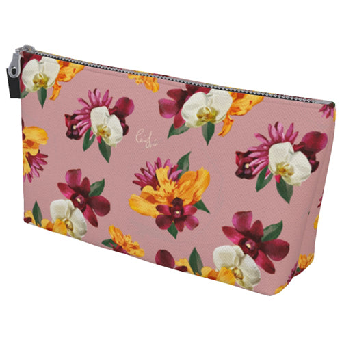 'Orquídea' Canvas Makeup Bag