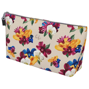 'Orquídea II' Canvas Makeup Bag