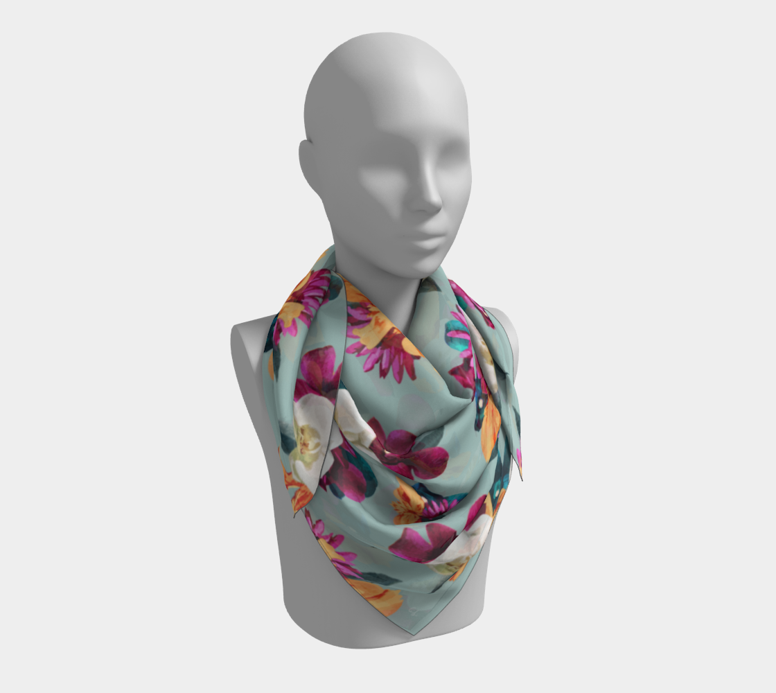 'Orquídea III' Square Scarf