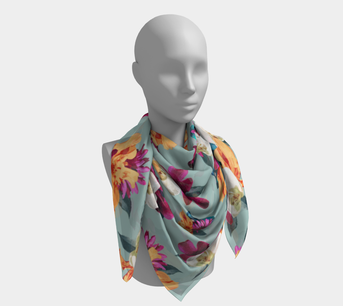 'Orquídea III' Square Scarf