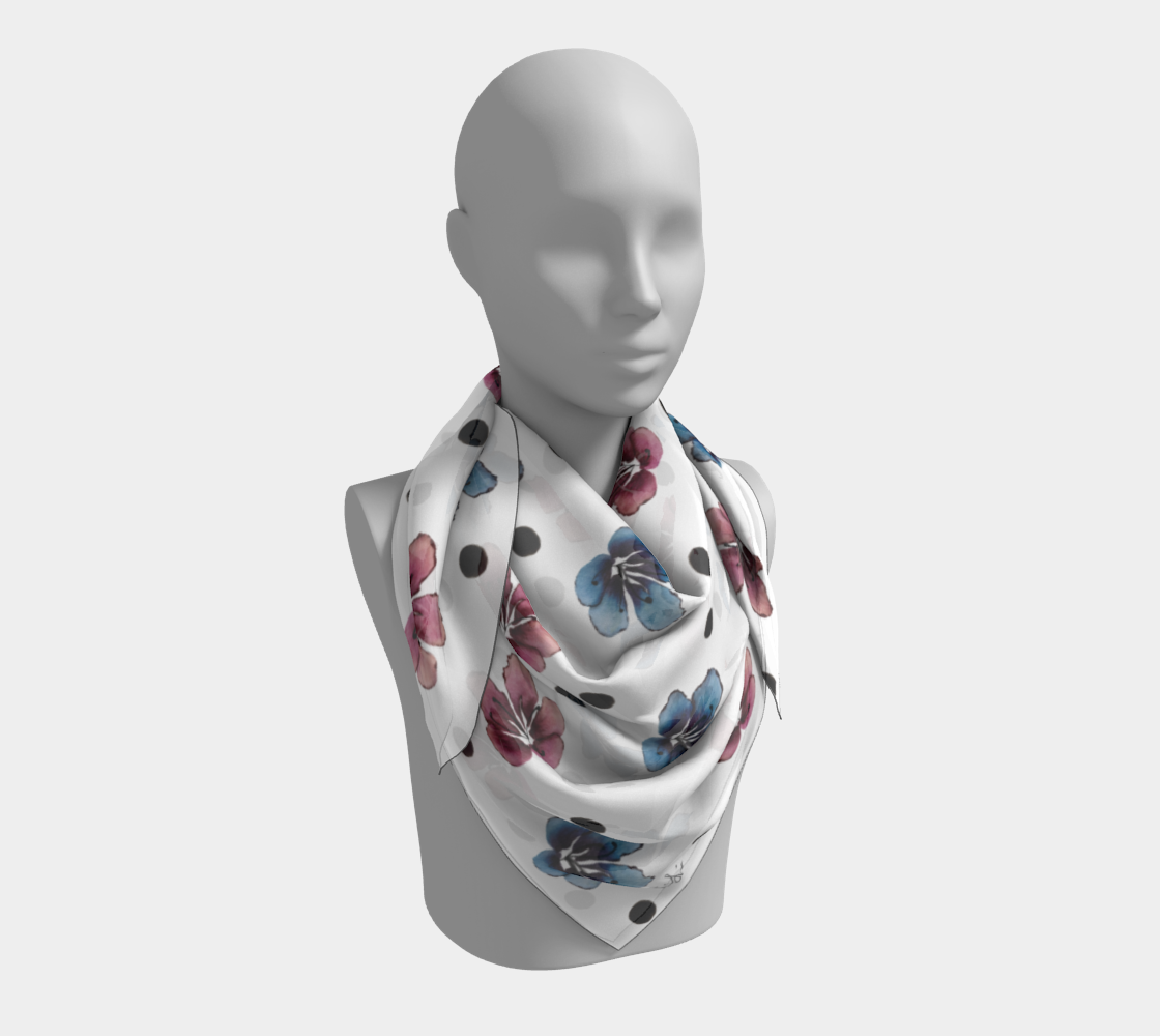 'Flora Dot' Square Scarf