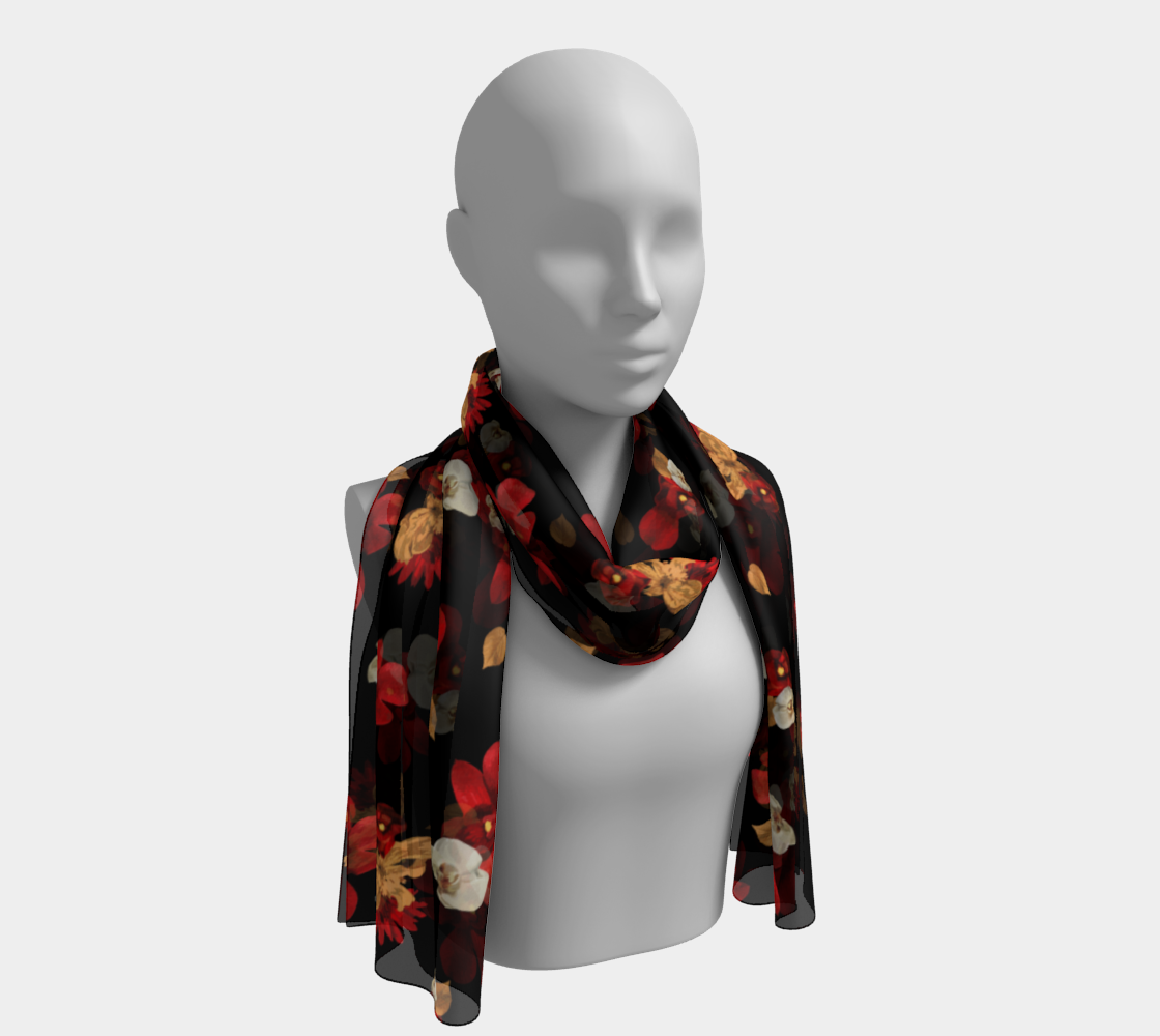 'Orquídea IV' Long Scarf