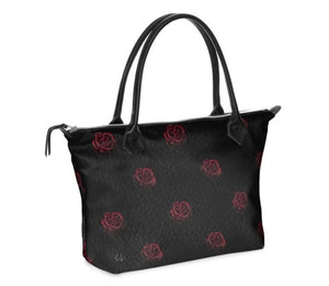 'Deep Rose' Zip-Top Tote