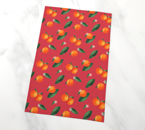 'Midsummer Orange' Tea Towel