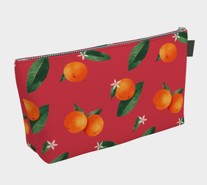 'Midsummer Orange' Canvas Makeup Bag