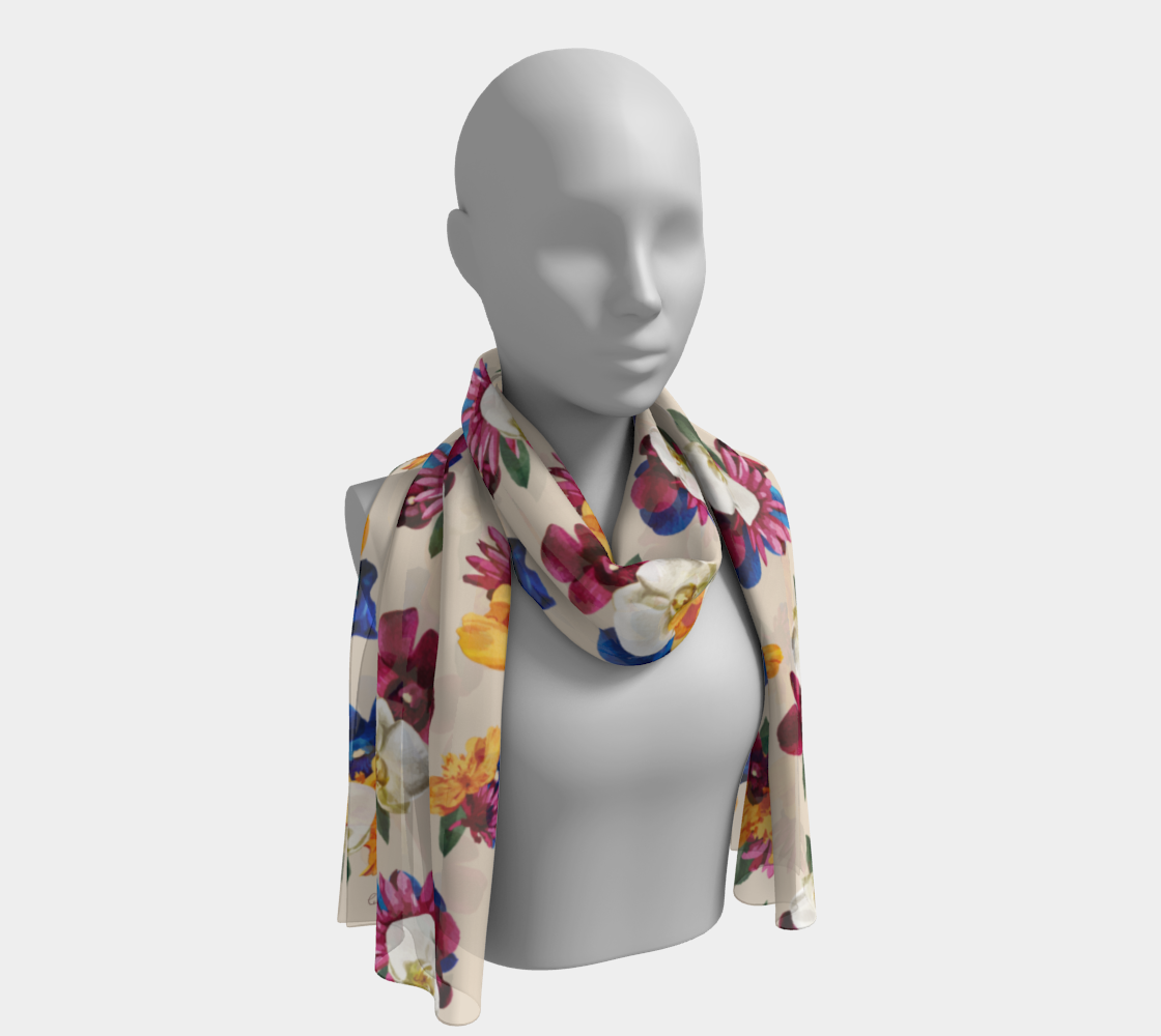 'Orquídea II' Long Scarf